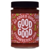 Good Good No Added Sugar Strawberry Jam, 12 oz