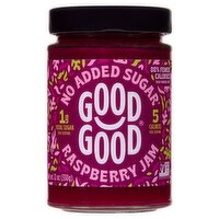 Good Good No Added Sugar Raspberry Jam, 12 oz