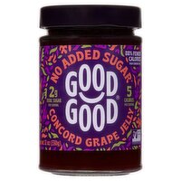 Good Good No Added Sugar Concord Grape Jelly, 12 oz