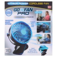 Go Fan Pro Rechargeable Lithium Power Cordless Fan, 1 Each