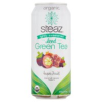 Steaz Organic Lightly Sweetened Super Fruit Iced Green Tea, 16 fl oz