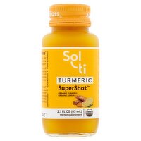 Sol-ti SuperShot Organic Turmeric & Lemon Herbal Supplement, 2.1 fl oz