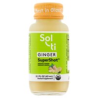 Sol-ti SuperShot Organic Ginger Herbal Supplement, 2.1 fl oz