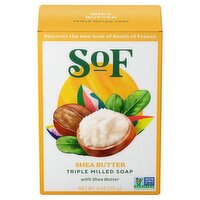 SoF Shea Butter Triple Milled Soap, 6 oz