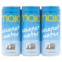 Equator Beverage Mojo Coconut Water, 11.1 fl oz, 6 count