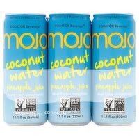 MOJO Coconut Water + Pineapple Juice, 11.1 fl oz 6pack