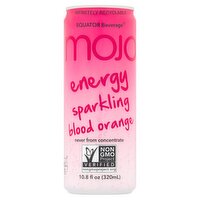 Equator Beverage Mojo Energy Sparkling Blood Orange Juice, 10.8 fl oz