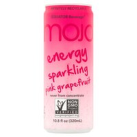 Equator Beverage Mojo Energy Sparkling Pink Grapefruit Juice, 10.8 fl oz