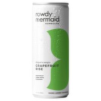 Rowdy Mermaid Grapefruit Rise Kombucha, 12 fl oz