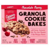 Cooper Street Chocolate Cherry Granola Cookie Bakes, 6 oz, 6 count