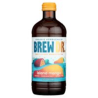 Brew Dr. Kombucha Organic Island Mango Kombucha, 14 fl oz