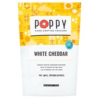 Poppy White Cheddar Hand-Crafted Popcorn, 3 oz