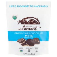 Element Organic Dark Chocolate Minis Dipped Rice Cakes, 3.5 oz