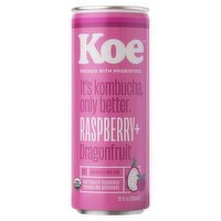 Koe Raspberry + Dragonfruit Kombucha, 12 fl oz