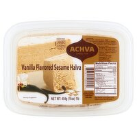 Achva Vanilla Flavored Sesame Halva, 16 oz