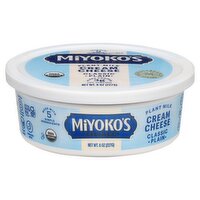 Miyoko's Creamery Classic Plain Plant Milk Cream Cheese, 8 oz