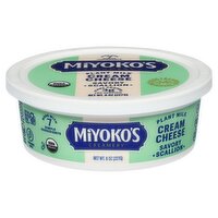 Miyoko's Creamery Savory Scallion Plant Milk Cream Cheese, 8 oz