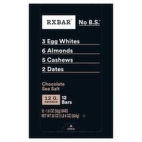 RXBAR No B.S. Chocolate Sea Salt Bars, 1.8 oz