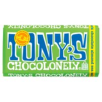 Tony's Chocolonely Almond Sea Salt 51% Dark Chocolate Bar, 6.35 oz