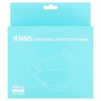 Zhejiang LEO Medical Equipment Co. KN95 Disposable Protective Mask for Adults, 10 count