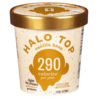 Halo Top Vanilla Bean Light Ice Cream, 1 pint, 1 Pint