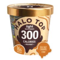 Halo Top Sea Salt Caramel Light Ice Cream, 1 pint