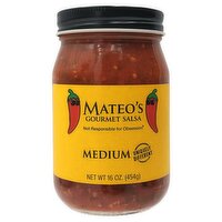 Mateo's Medium Gourmet Salsa, 16 oz