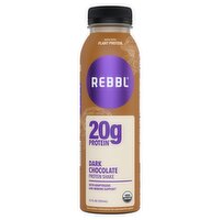 REBBL Dark Chocolate 20g Protein Shake, 12 fl oz