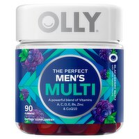 Olly The Perfect Men's Multi Blackberry Blitz Dietary Supplement, 90 count