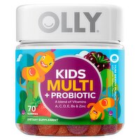 Olly Kids Multi + Probiotic Yum Berry Punch Dietary Supplement, 70 gummies, 70 Each