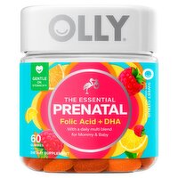 Olly The Essential Prenatal Folic Acid + DHA Sweet Citrus Dietary Supplement, 60 count