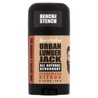 Best of Nature Urban Lumber Jack All Natural Cedarwood Citrus Deodorant, 2.75 oz