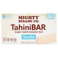  Mighty Sesame Co. TahiniBAR Vanilla Super Seed Sesame Bar, 6 count, 3.8 oz