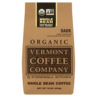 Stonewall Kitchen Vermont Coffee Company Organic Dark Whole Bean Coffee, 16 oz