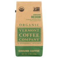 Stonewall Kitchen Vermont Coffee Company Organic Medium Ground Coffee, 12 oz