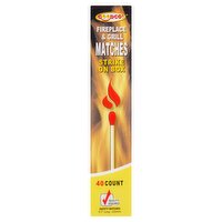 GoodCo! Fireplace & Grill Matches, 40 count