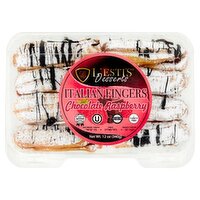 L'esti's Desserts Chocolate Raspberry Italian Fingers, 8 count, 12 oz