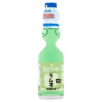 SNOWFOX Melon Flavor Ramune Carbonated Soft Drink, 6.76 fl oz