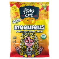 LesserEvil Moonions Hyperspace Hot Onion Crunchy Corn Rings, 6 oz