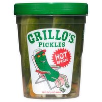 Grillo's Pickles Grillo's Pickles Hot Pickle Spears, 32 fl oz, 32 Fluid ounce 