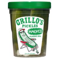 Grillo's Pickles Grillo's Pickles Classic Dill Pickles Halves, 32 fl oz, 32 Fluid ounce 