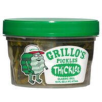 Grillo's Pickles Thickles Thick-Cut Classic Dill Chips, 16 fl oz