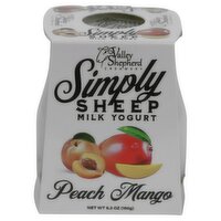 Valley Shepherd Creamery Simply Sheep Peach Mango Milk Yogurt, 5.3 oz