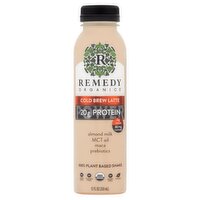 Remedy Organics Cold Brew Latte 100% Plant Based Shake, 12 fl oz