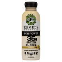 Remedy Organics Pro Power Vanilla 100% Plant Based Shake, 12 fl oz