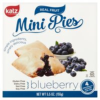 Katz Blueberry Mini Pies, 4 count, 5.5 oz