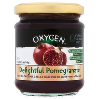 Oxygen Delightful Pomegranate Jelly, 8.5 oz