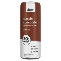 Slate Classic Chocolate High Protein Milk Shake, 11 fl oz