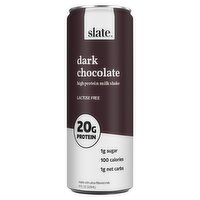 Slate Dark Chocolate High Protein Milk Shake, 11 fl oz