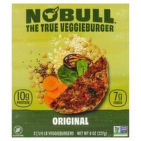 NoBull Original Veggieburgers, 1/4 lb, 2 count